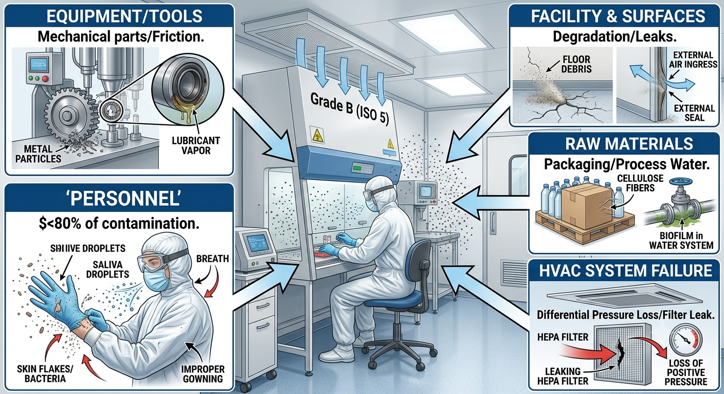 What Causes Contamination in Pharmaceutical Cleanrooms?